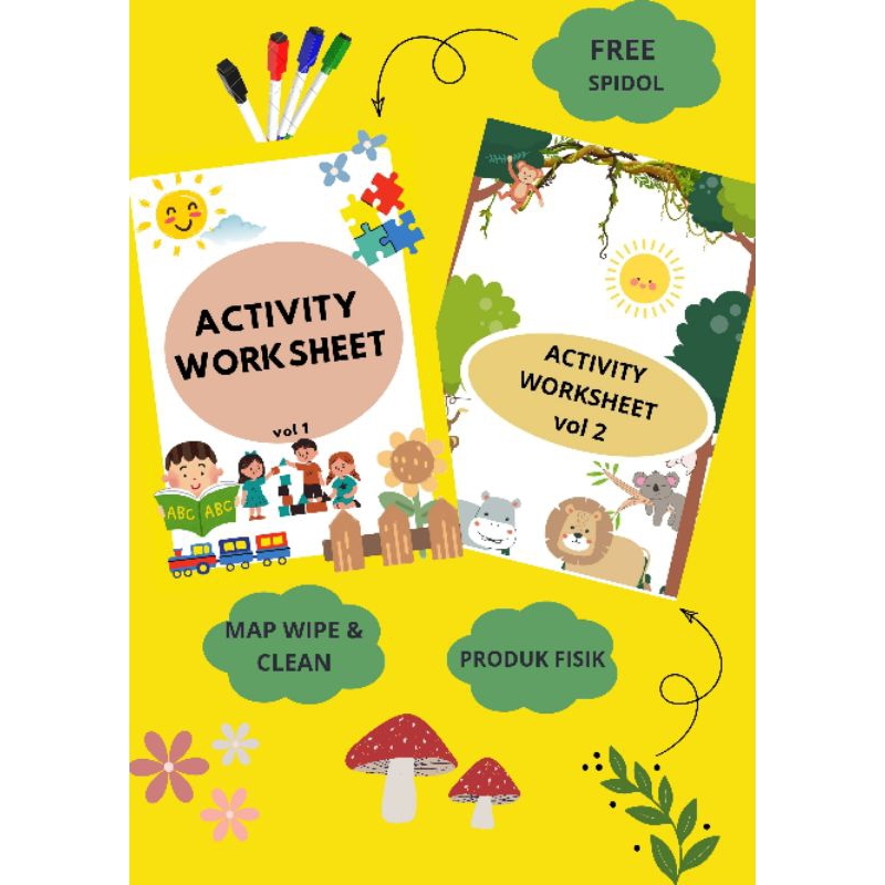ACTIVITY WORKSHEET BOOK TOODLER ACTIVITY SHEET
