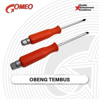 GOMEO Obeng Tembus Magnit Plus Minus Obeng Ketok Palu
