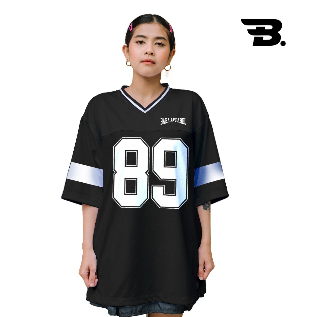 ชุดเจอร์ซีย์ Streetwear Boxy fit Clolor 89 / Jersey Oversize Retro / nfl / Jersey Vintage Music Kore