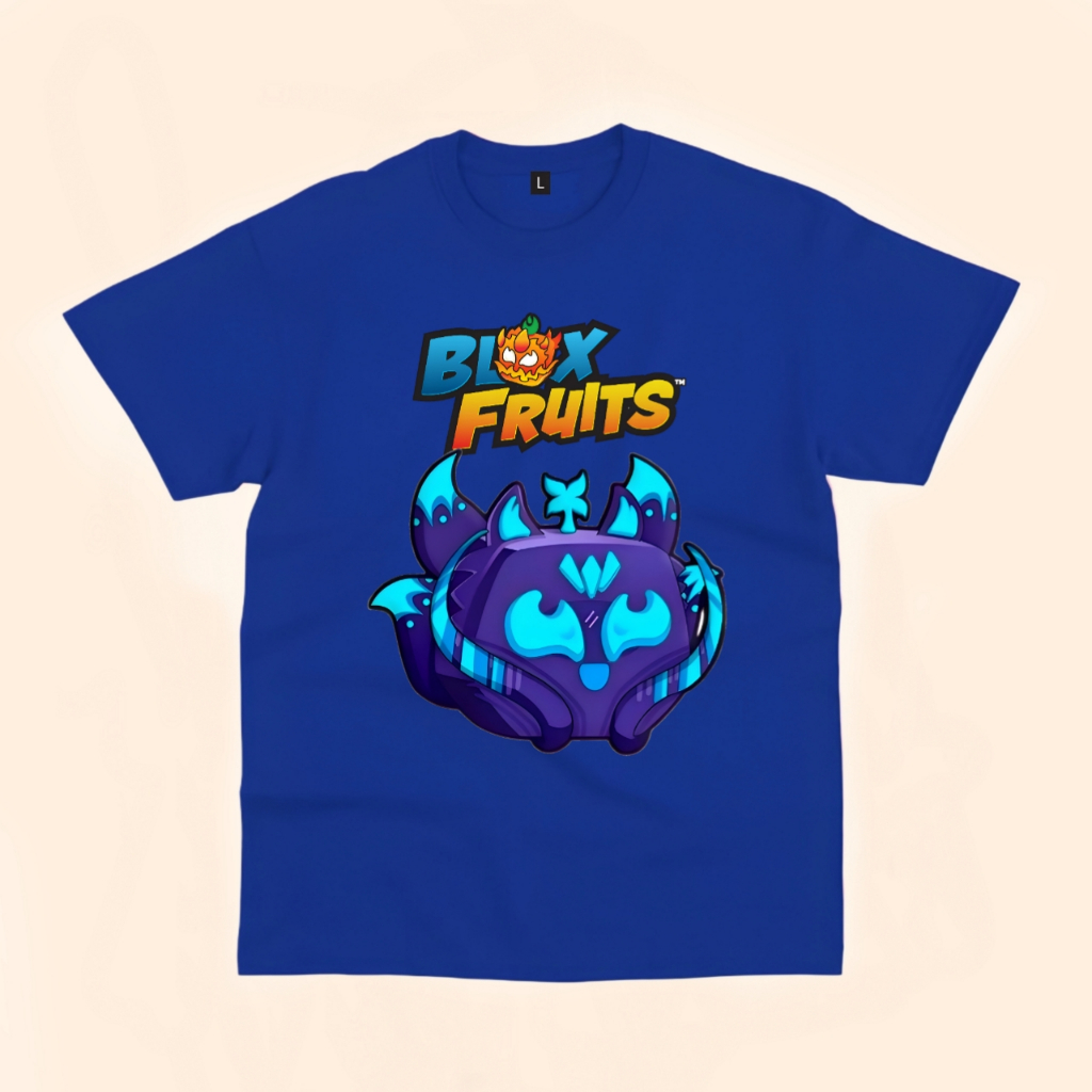 Roblox blox fruit kitsune เสื้อยืดเด็ก ชื่อสั่งทําฟรี