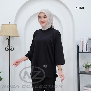 KAOS OVERSIZE HIJAB STYLE LENGAN7/8 JUMBO, KAOS WANITA KEKINIAN, KAOS WANITA KAIN KATUN COMBED 24S