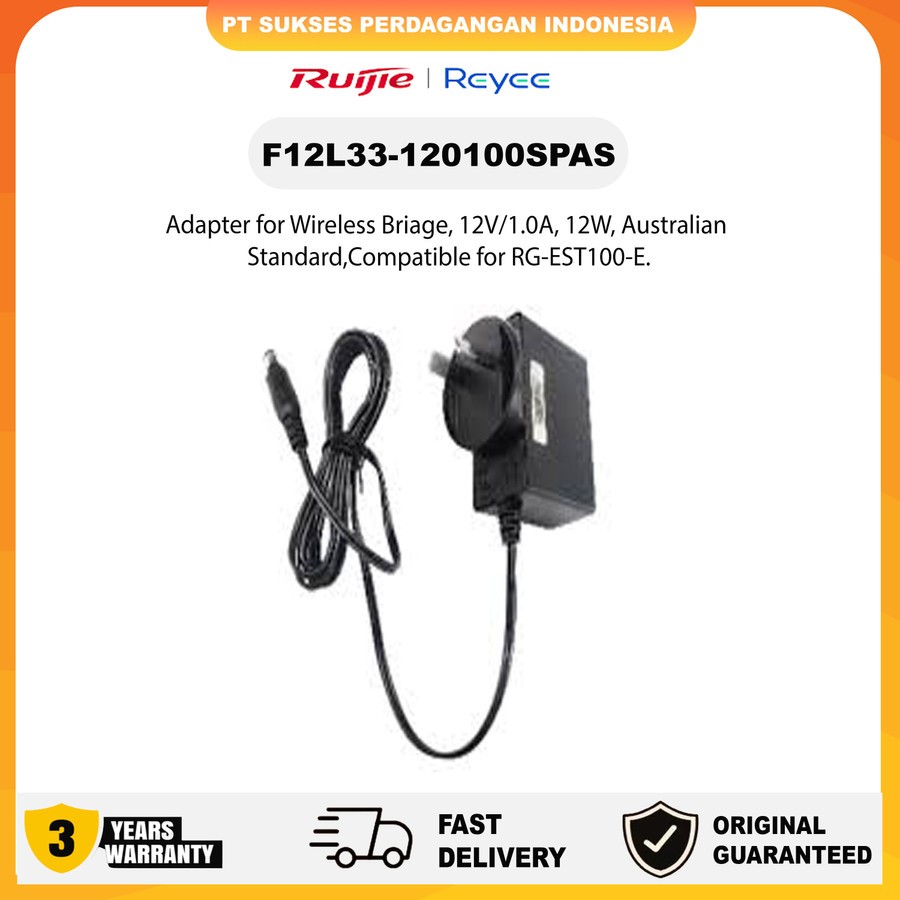 Ruijie - Reyee F12L33-120100SPAS Adapter for Wireless Briage Australia STD