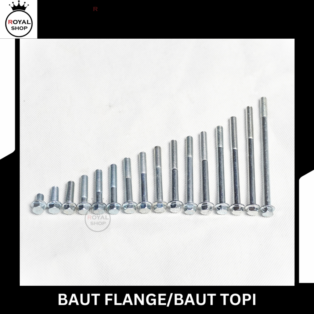 หน้าแปลน Bolt M6x10 M6x15 M6x20 M6x25 M6x30 M6x40 M6x45 M6x50 M6x55 M6x60 M70 M6x6x80 M6x6x20 M6x20 