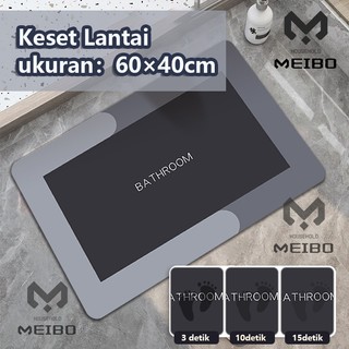 Keset Kamar Mandi Serap Air / Keset Kamar Anti Slip / Kamar Mandi Keset Lantai Menyerap Air / Anti Slip Tidak Berbau Menyerap Air / UK 60×40 Cm