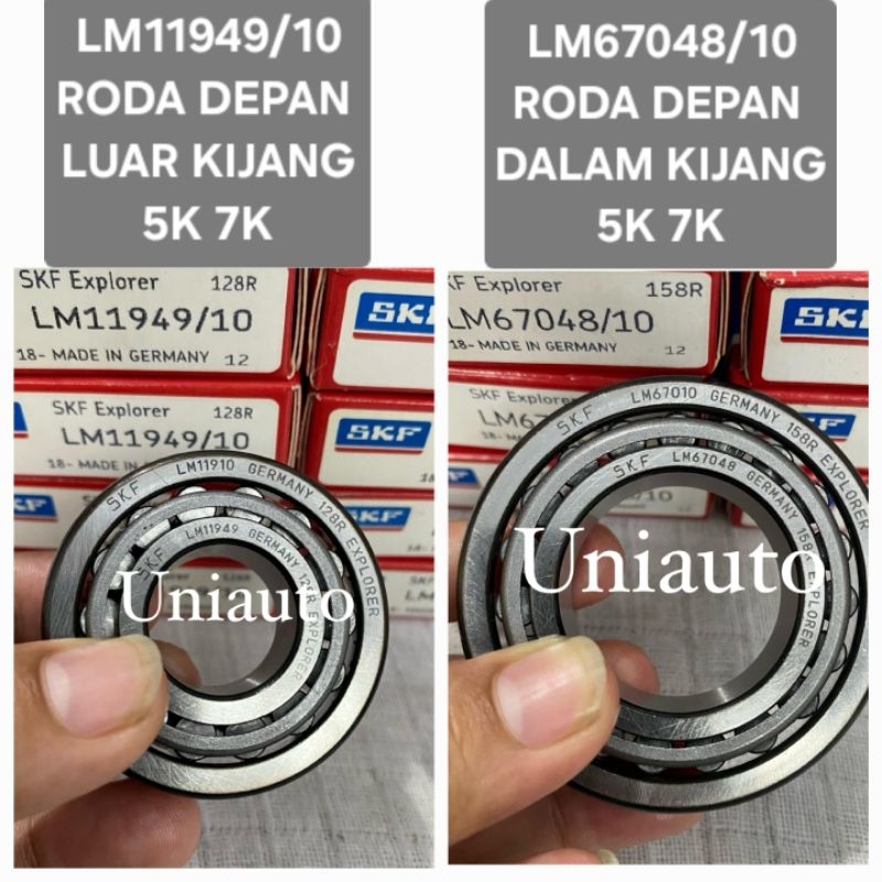 BEARING LM11949/10 6048/10 ล้อหน้า LAKER KIJANG 5K 7K ภายนอกภายใน