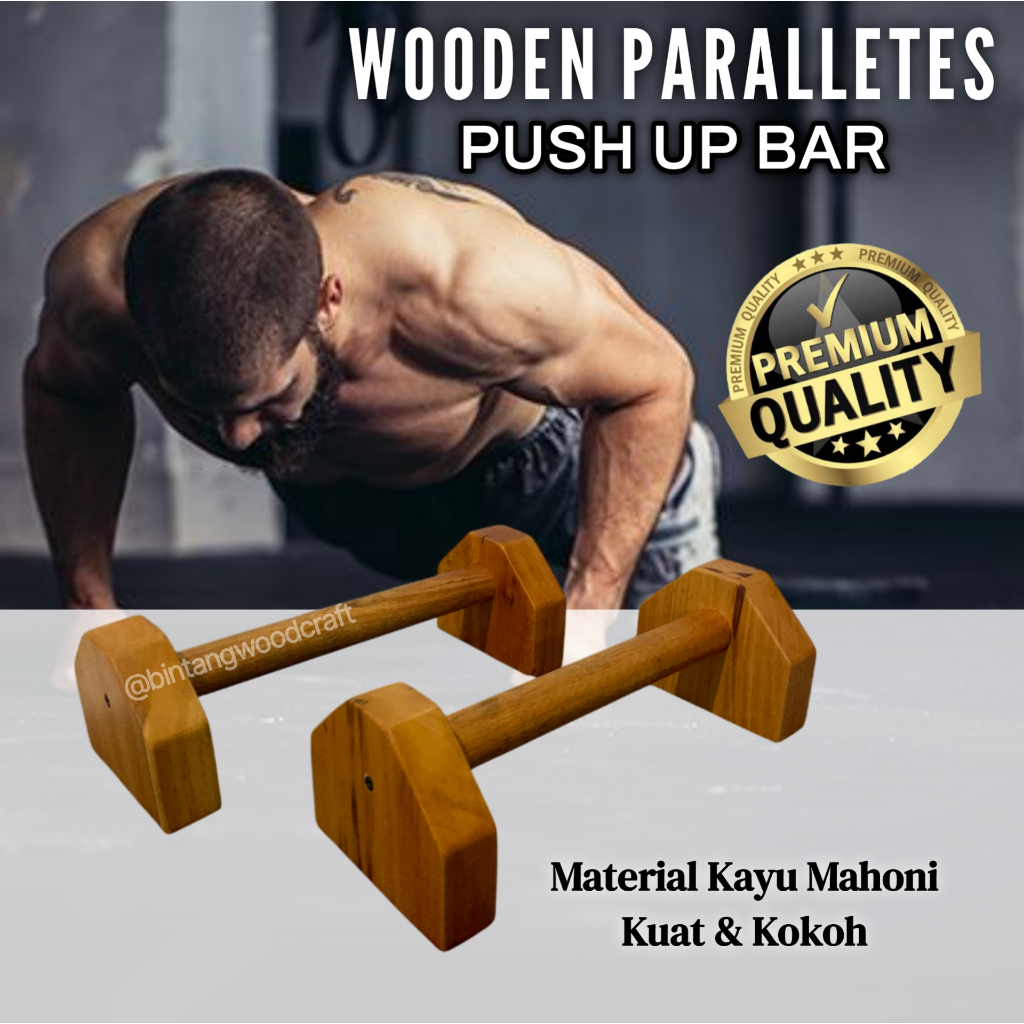 WOODEN PARALLETES hand stand push up bar / WOODEN Paralletes Bar / Push Up Bar / Handstand Push Up /