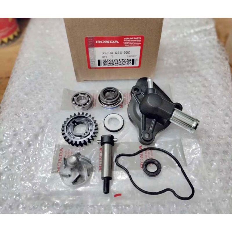 WATERPUM ปั๊มน้ําชุดหม้อน้ํา ASSY COMPLETE AS SEAL พัดลม SIL GEAR COVER CB150R ใหม่ LED CBR 150 R LED ใหม่ HONDA K56