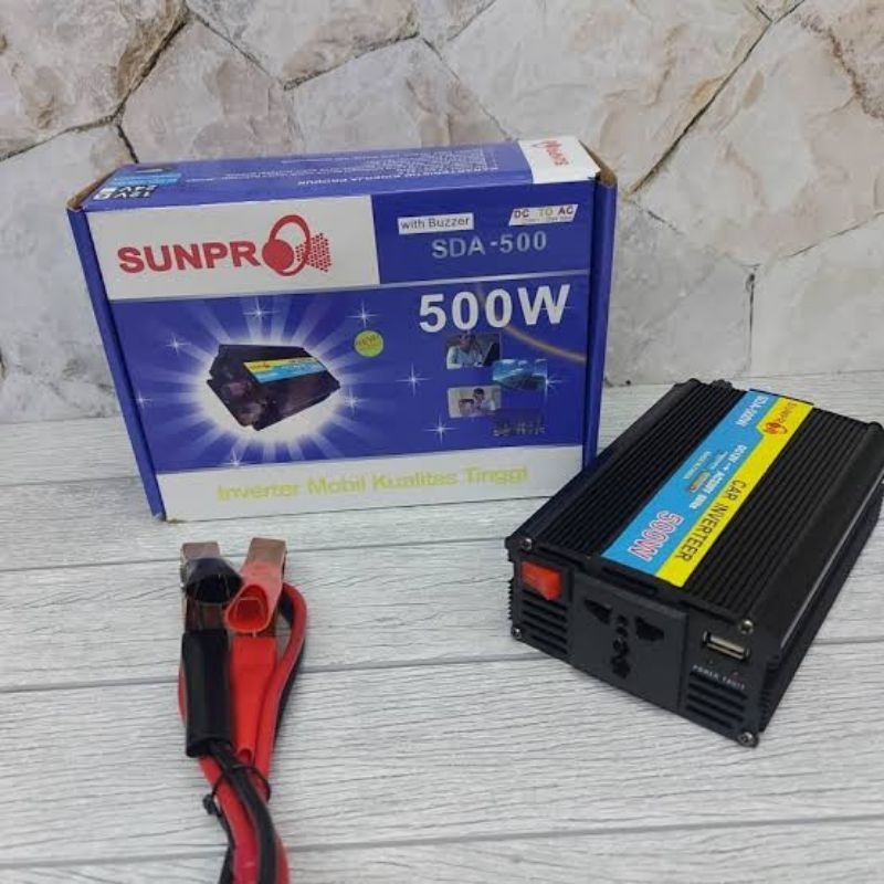 SUNPRO 500W DC เป็น AC Current Converter อินเวอร์เตอร์