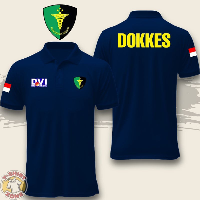 DVI INDONESIA DOKKES COLLAR POLOSHIRT - เสื้อคอปก Dvi Indonesia Dokkes - COOL DVI INDONESIA DOKKES P