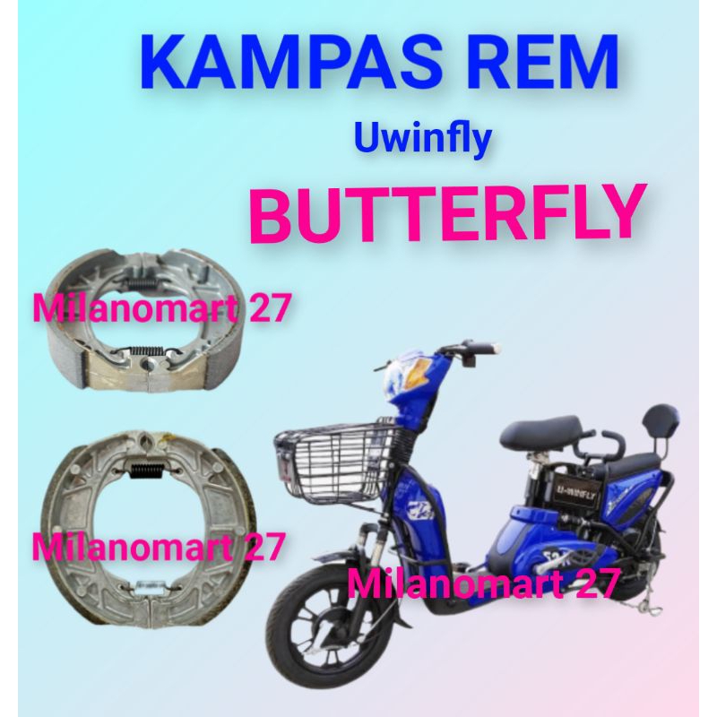 Uwinfly ผ้าเบรคผีเสื้อ uwinfly BUTTERFLY ผ้าเบรคจักรยานไฟฟ้า