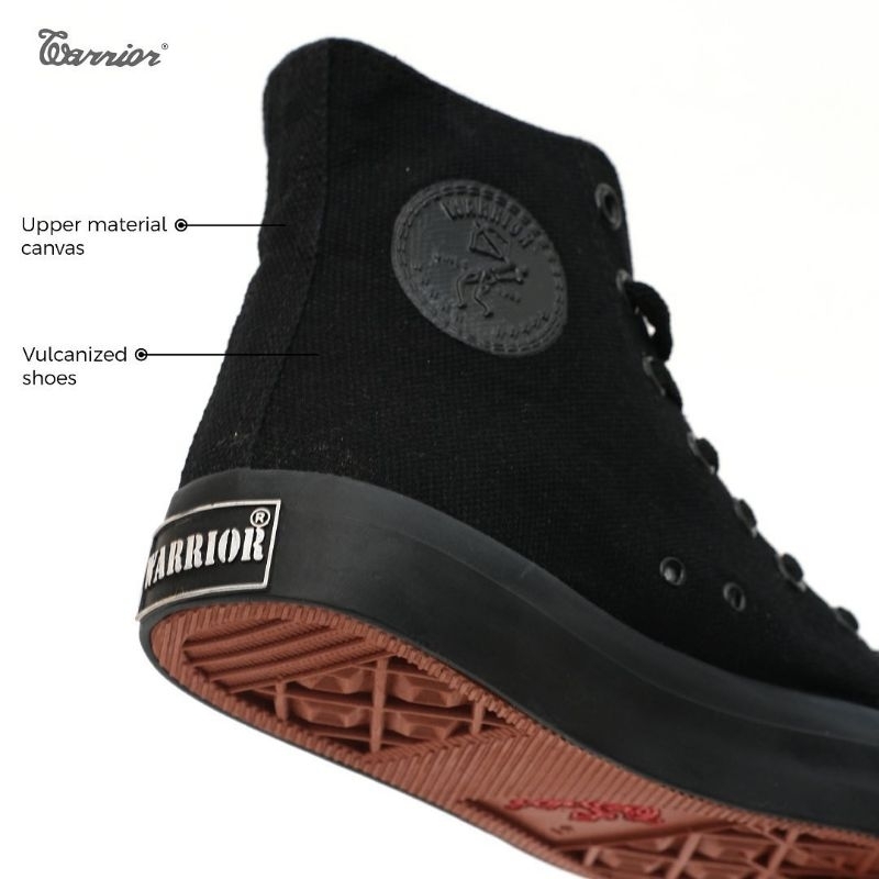 รองเท้า Warrior Sparta High cut Allblack