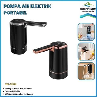 [COD] POMPA GALON ELEKTRIK 3 TOMBOL FOLDABLE // POMPA AIR MINUM ELEKTRIK USB CHARGER HH-077B