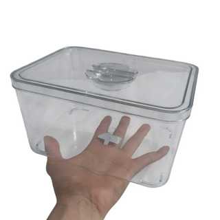 Hako Toples Kue Kotak Besar 2,3 liter Anti Pecah dengan Tutup Kuat Tahan Debu Premium