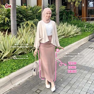 Rok Wanita YEON Knit Long Korean Skirt