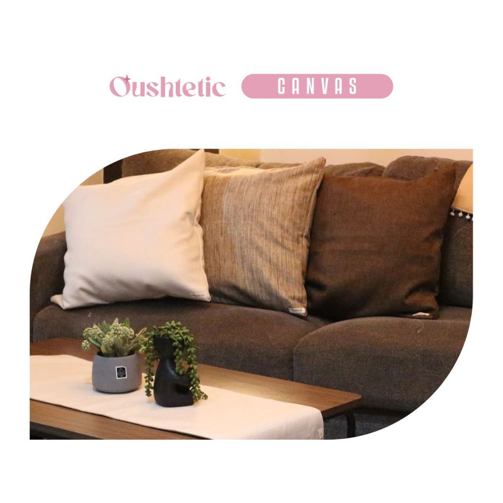 Oesthetic โซฟาเบาะรองนั่ง 40x40 45x45 50x50 60x60 Luxury Premium Aesthetic Canvas Series