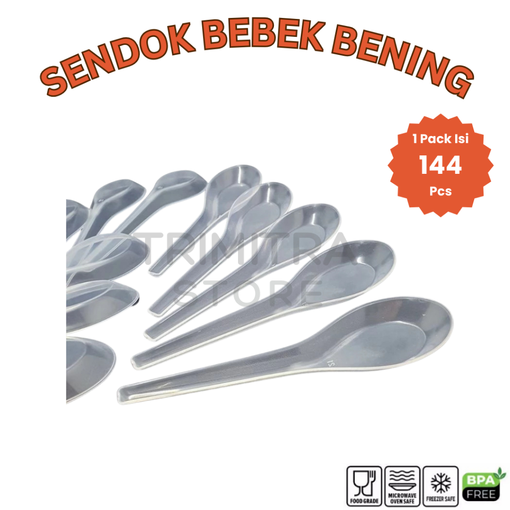 พลาสติกใส DUCK SPOON CONTENDTS 144 ชิ้น/พวงมาลัย