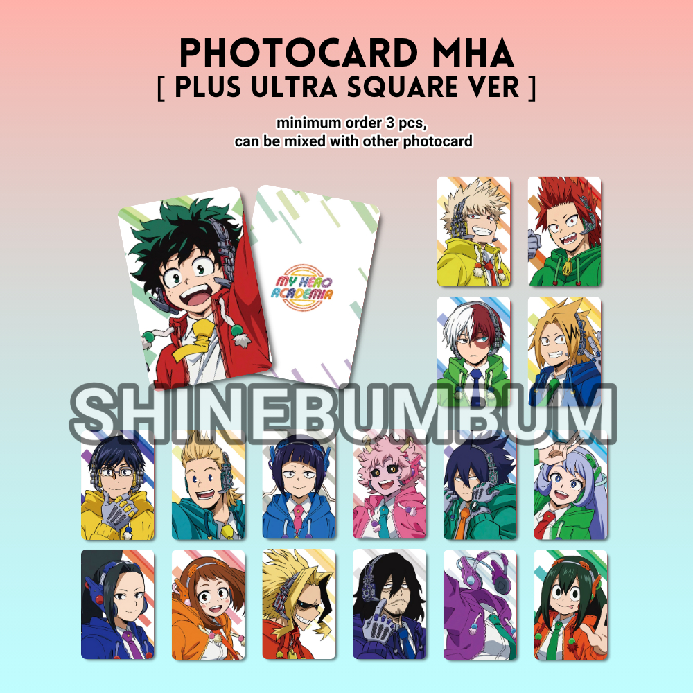 My Hero Academia Anime Photocard - Plus Ultra Square Ver - Boku no Hero [SHINEBUMBUM]