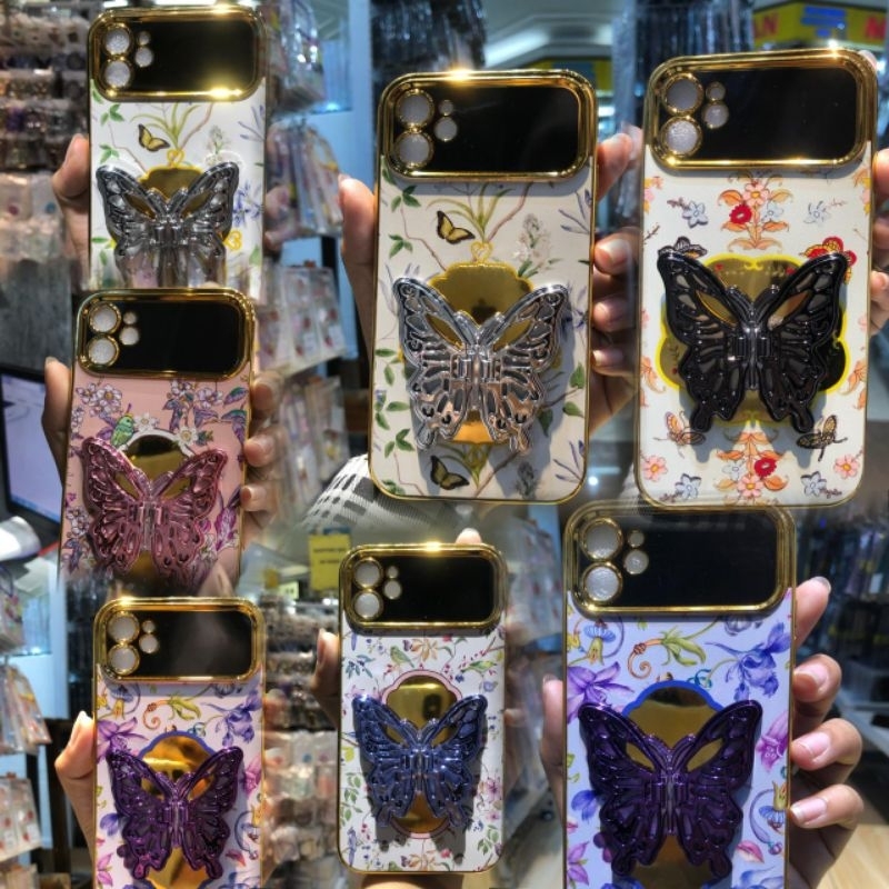 เคส Cath Kidston Gold Oppo plus Holder Kupu Reno 5 Reno 5F Reno 7Z Reno 8Z Reno 10 Reno 11 5G Reno 1