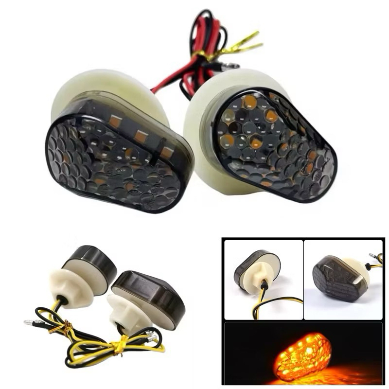 Yamaha R15 R25 Universal รถจักรยานยนต์ Mini Oval LED ไฟเลี้ยว - Fairing ไฟเลี้ยว - D90 Mini Led ไฟเล
