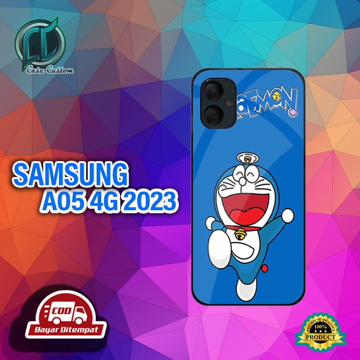 เคส SAMSUNG A05 4G 2023 ใช้ได้กับโทรศัพท์ทุกประเภท ยัง [DORAEMON Motif] _เคสเงาล่าสุด _เคสแบบกําหนดเ