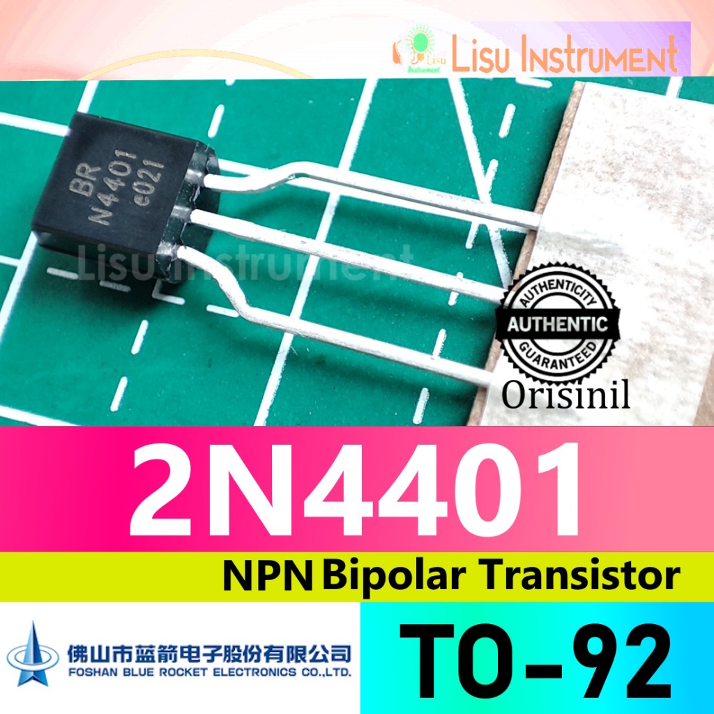 2N4401 4401 NPN ทรานซิสเตอร์วัตถุประสงค์ทั่วไป TO-92 Blue Rocket ORIGINAL