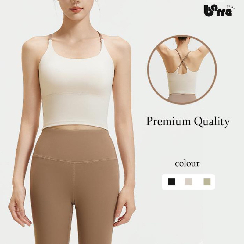 Tank Trainers Sport Bra คุณภาพ Top Cross Top ชุดกีฬาผู้หญิงโยคะพิลาทิสจ๊อกกิ้งวิ่งเทนนิส Padel Gym ฟ