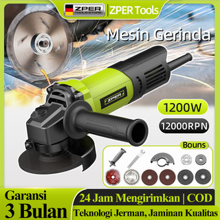 ZPER Mesin Gerinda Angle Grinder Mesin Gerinda Tangan Listrik Angle Grinder Penggiling Sudut Portable Multifungsi Untuk Potong ZP010