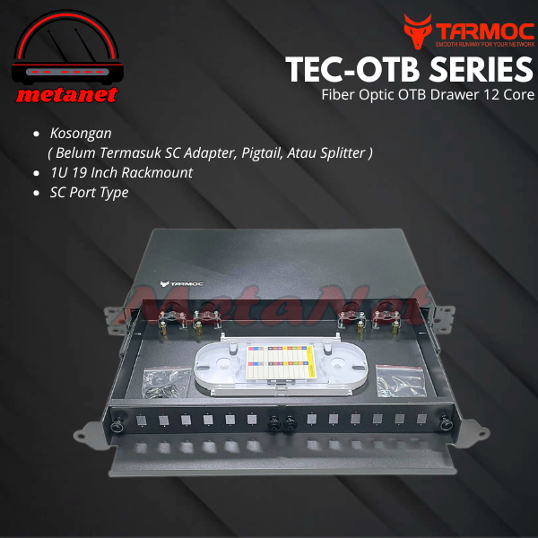 ไฟเบอร์ออปติก OTB 12 Core SC | ลิ้นชัก 1U ODF OTB 12 Core Empty