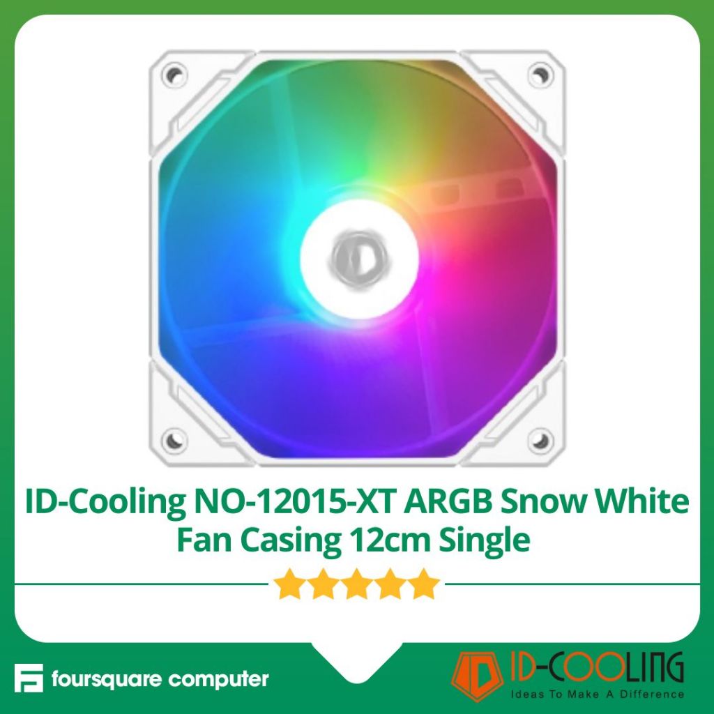 ID-Cooling NO-12015-XT ARGB Snow White Fan Casing 12cm Single