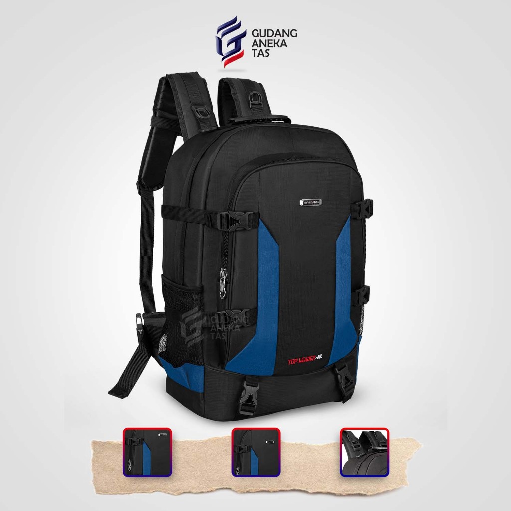 TOP LEADER Carrier Bag 50L Backpack Carrier Backpack Denim Travel Bag Mountain Hiking Bag