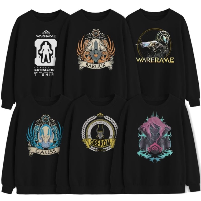 WARFRAME Game Crewneck Sweater เสื้อกันหนาวเกมเมอร์ชายและหญิง