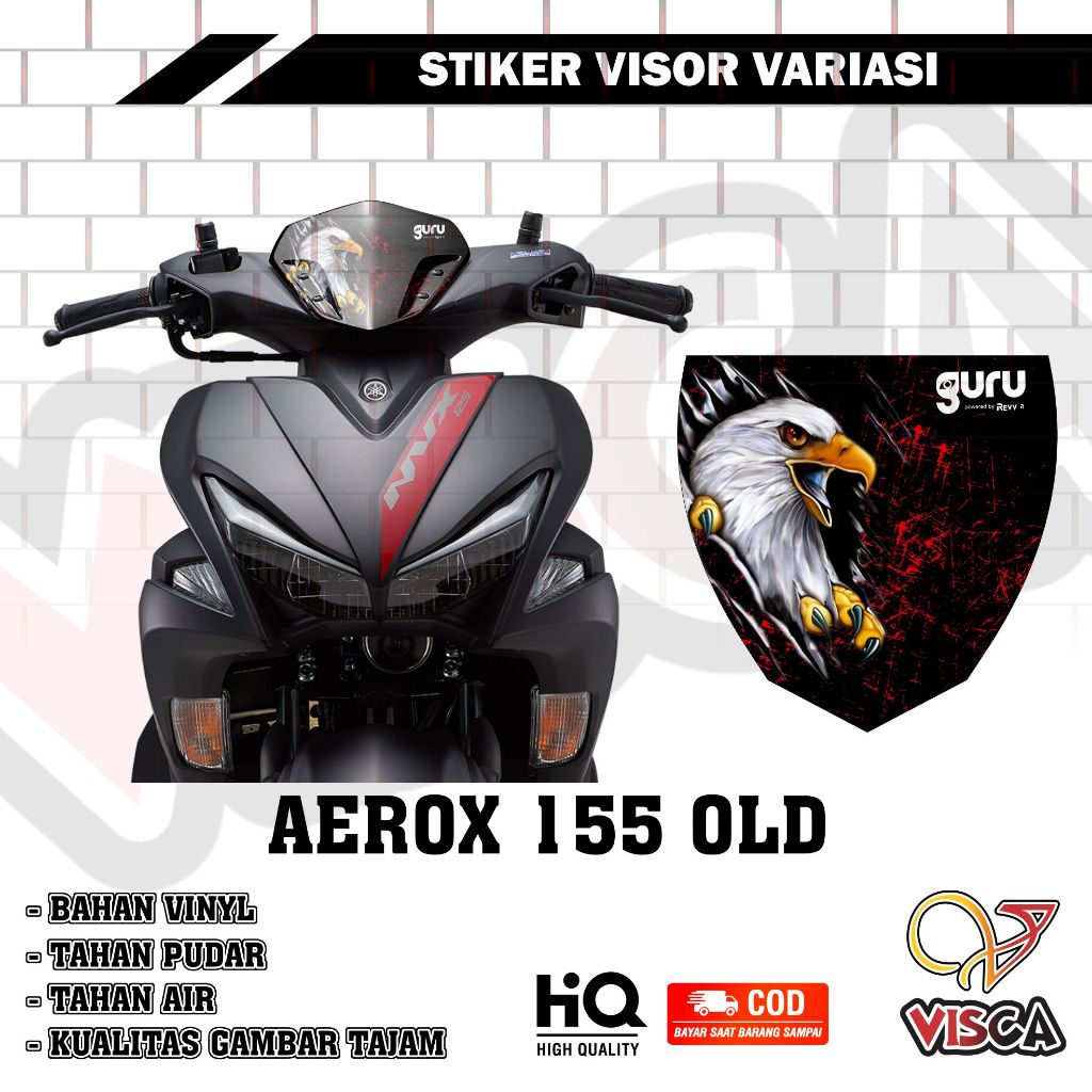Aerox Old Visor Sticker Variation 01