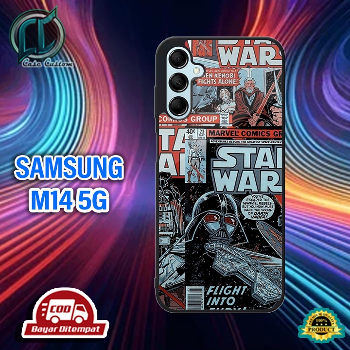 SAMSUNG M14 5G Case สามารถใช้สําหรับโทรศัพท์ทุกประเภท ยัง [STAR WARS Motif] _เคสเงาล่าสุด _เคสแบบกํา