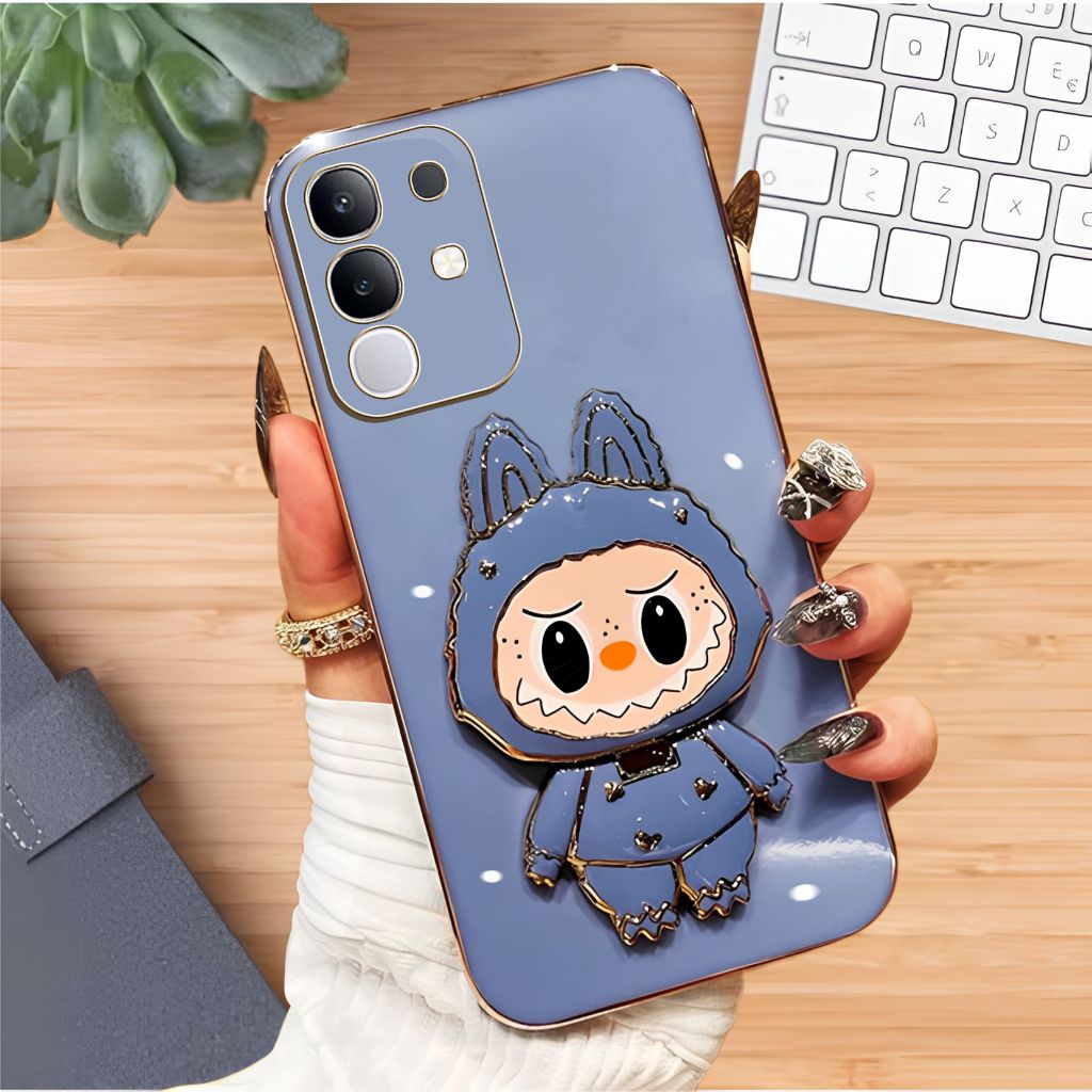 Soft Case Labubu Vivo Y29 4G Case Plating Luxury Premium Mirror