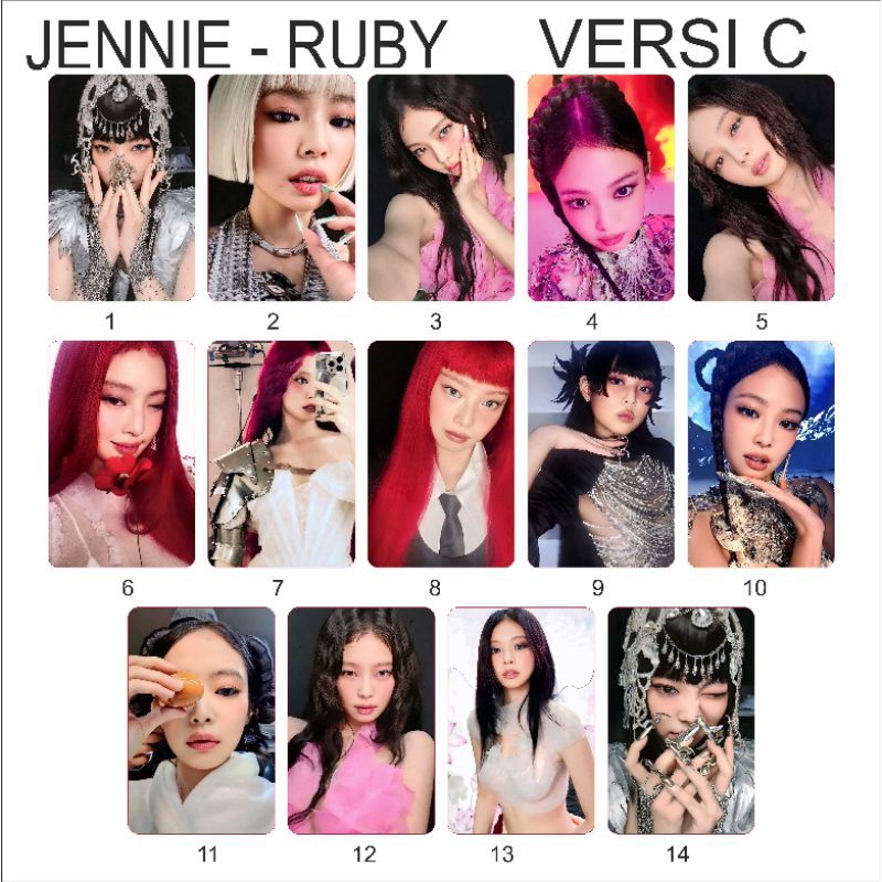 (ONE CAN) Jennie Ruby Like Jennie Photocard Kpop