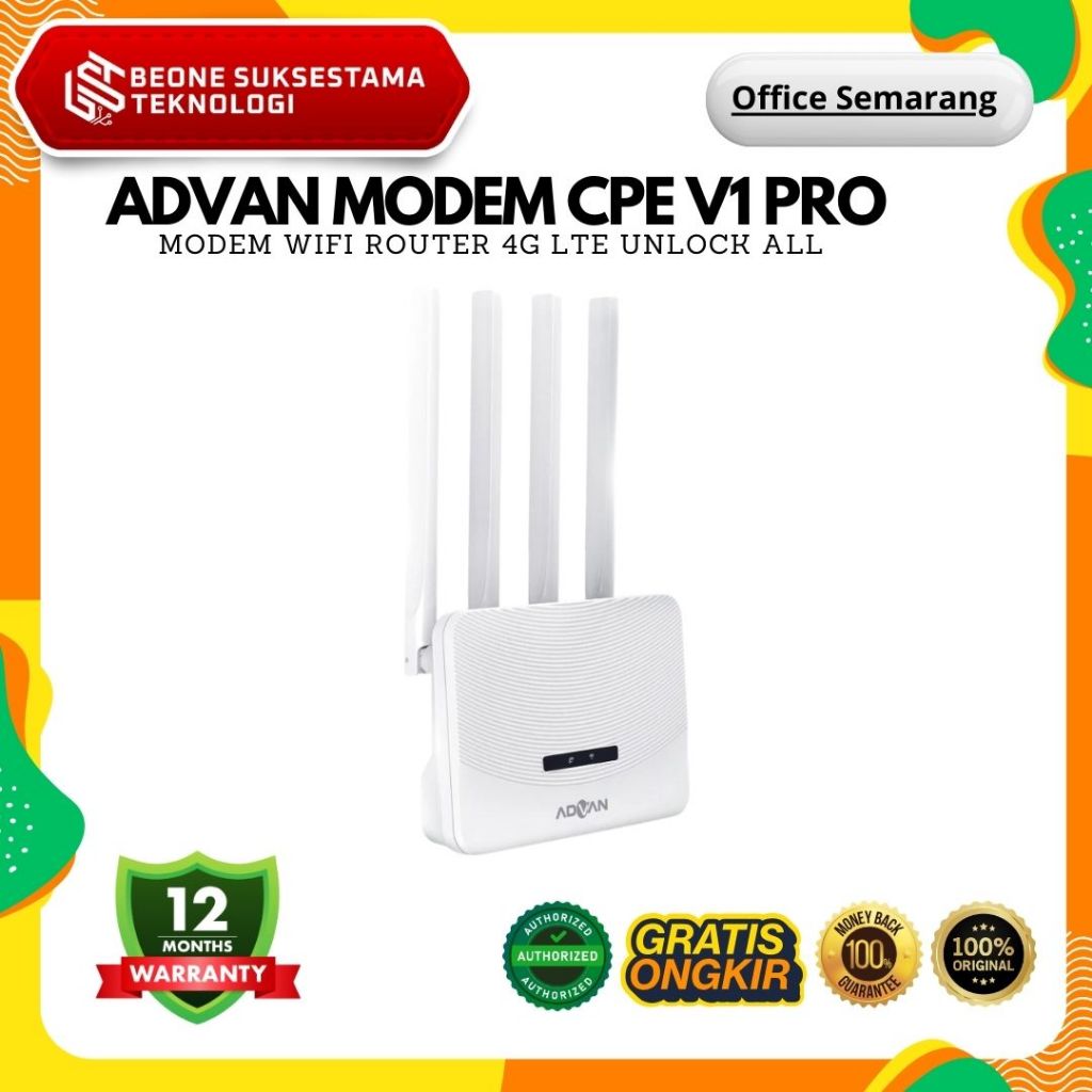 ADVAN CPE V1-PRO MODEM ROUTER WIFI 4G LTE ปลดล็อคตัวดําเนินการทั้งหมด