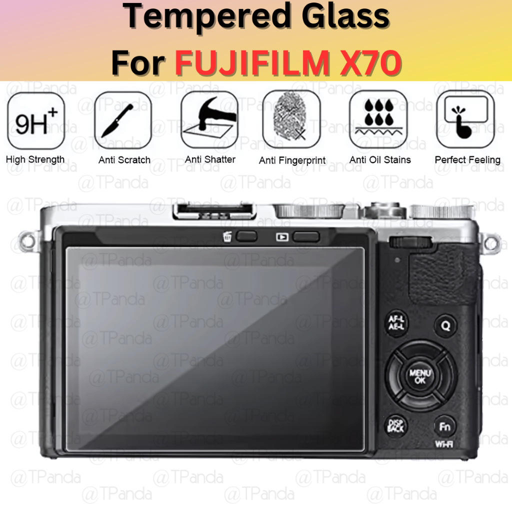 LAYAR FUJIFILM X70 กระจกนิรภัยป้องกันหน้าจอกล้อง Anti-Scratch LCD กล้อง Fuji X70