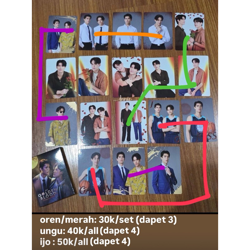 [HANDCRY SHARING] การ์ดสะสมเลือดทองคําของฉัน JossGawin Joss Wire Gawin Caskey