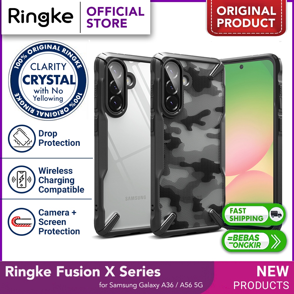 เคส Ringke Fusion X Samsung Galaxy A36 / A56 5G - เคสใส