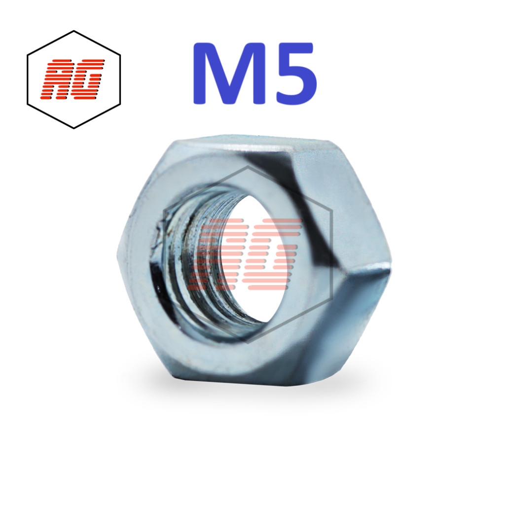 HEX NUT / สีขาว HEX NUT M5