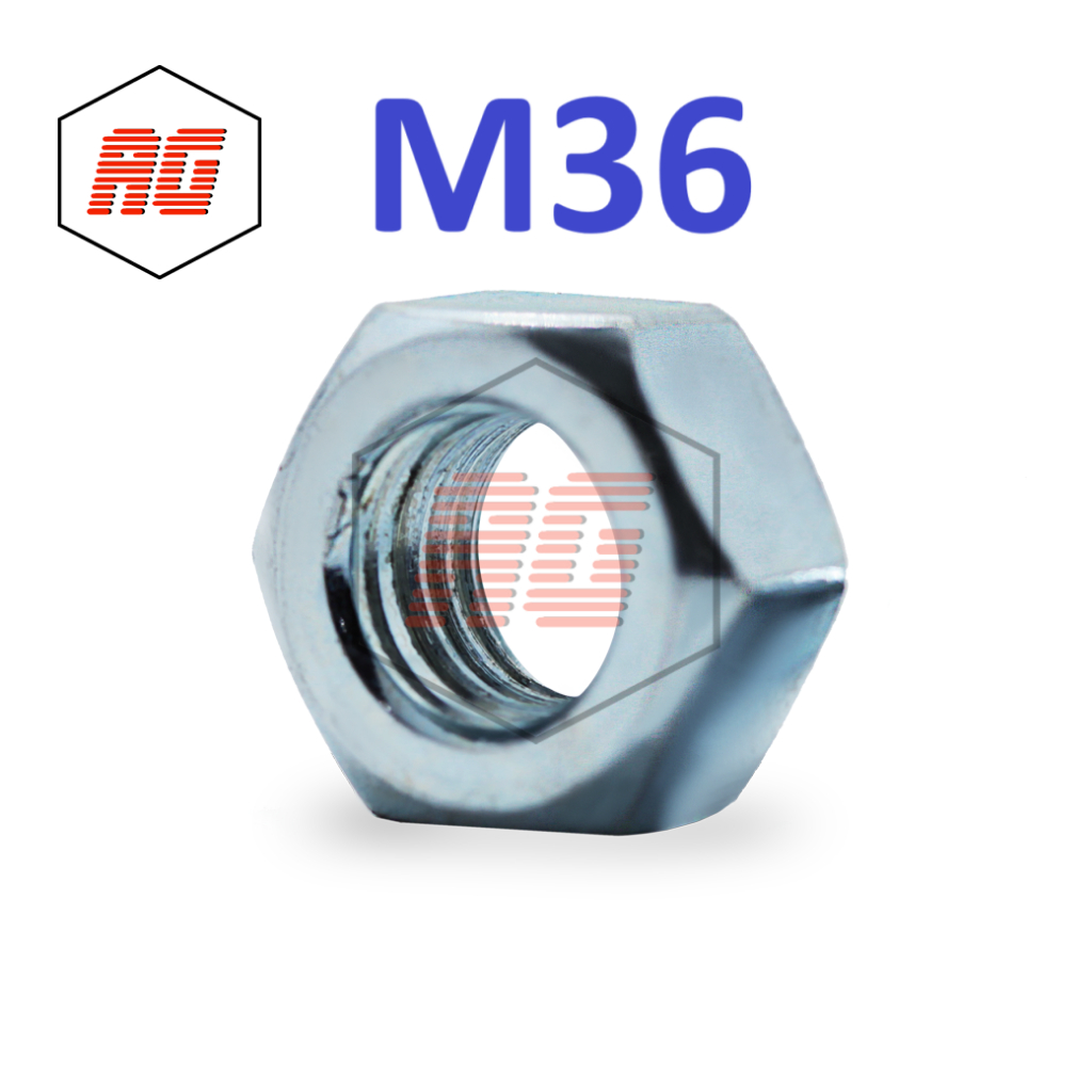 HEXAGON NUT / HEXAGON NUT WHITE GALVANIZED M36