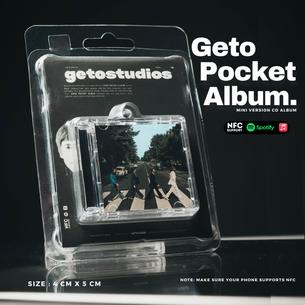 The Beatles NFC Pocket Mini Album - พวงกุญแจอัลบั้มขนาดเล็ก NFC - อัลบั้มซีดีขนาดเล็ก Gato Studios