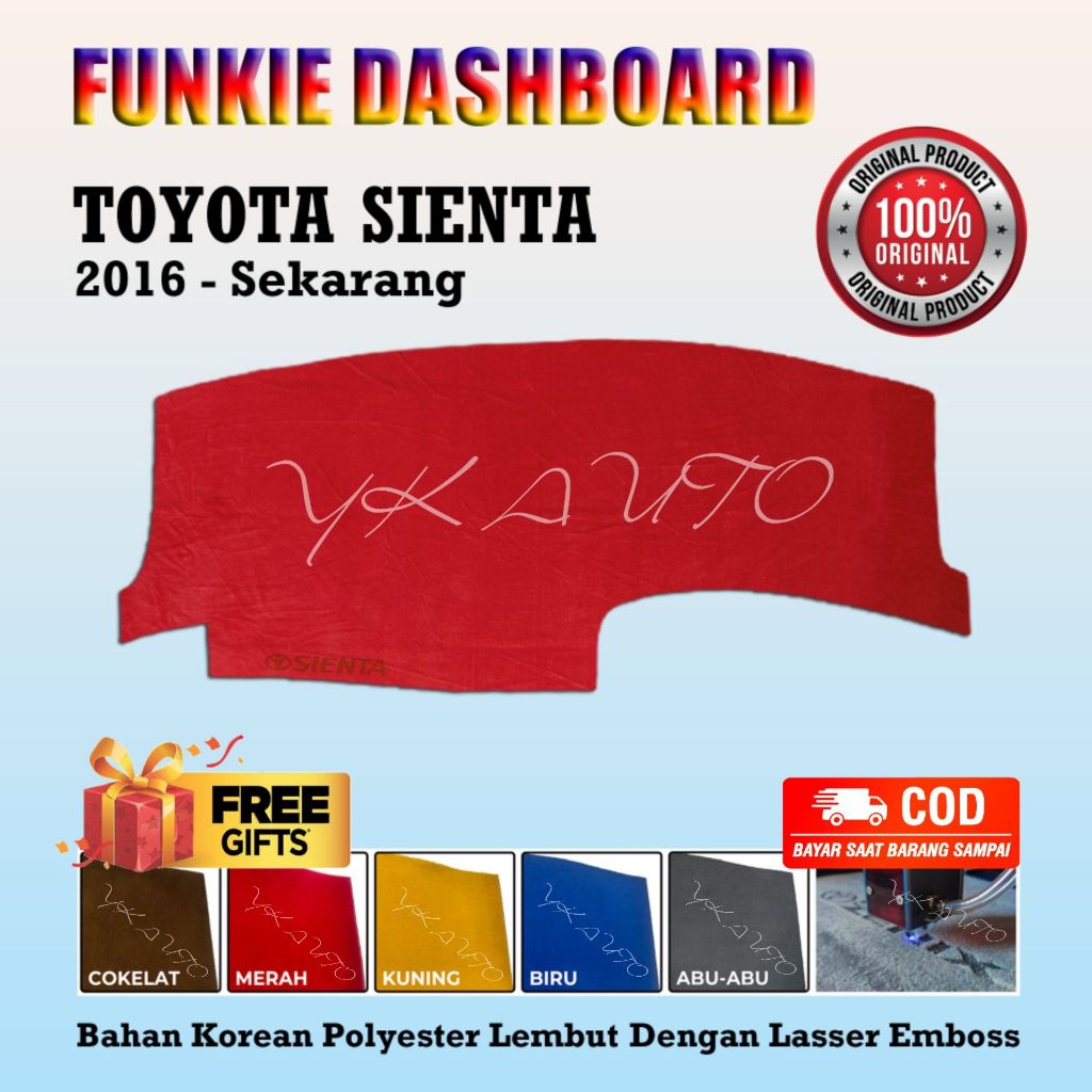 Funkie Dashboard Toyota Sienta Dashboard Cover Sienta Dashboard YK AUTO
