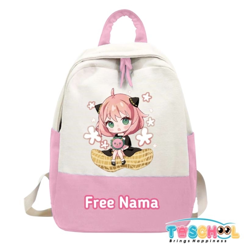 ANYA FORGER ANIME SPY X FAMILY KIDS BACKPACK ฟรีชื่อ