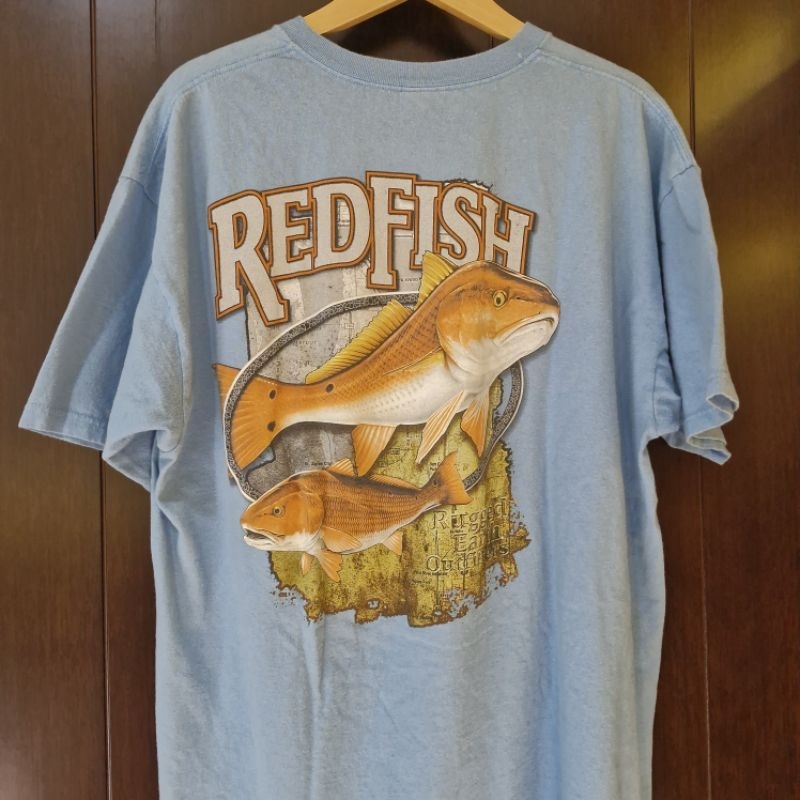 Kaos Art Redfish Anvil Tshirt เสื้อยืด Tee Baju
