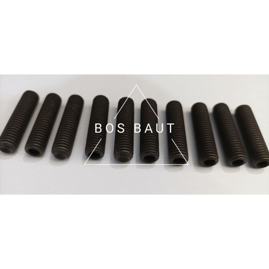BOREG BOLT - L-KEY BOLT M8X6 - SET L M8X6 P1.25 สีดํา
