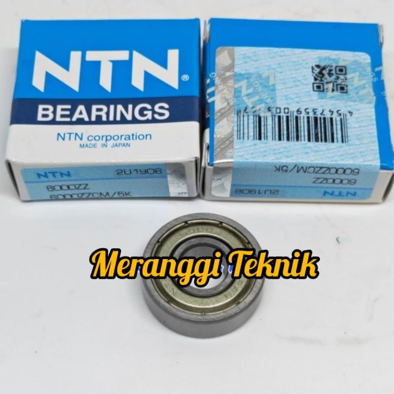 Id4186 แบริ่ง bering Bearing laker 6000 ZZ ฝาครอบเหล็ก NTN