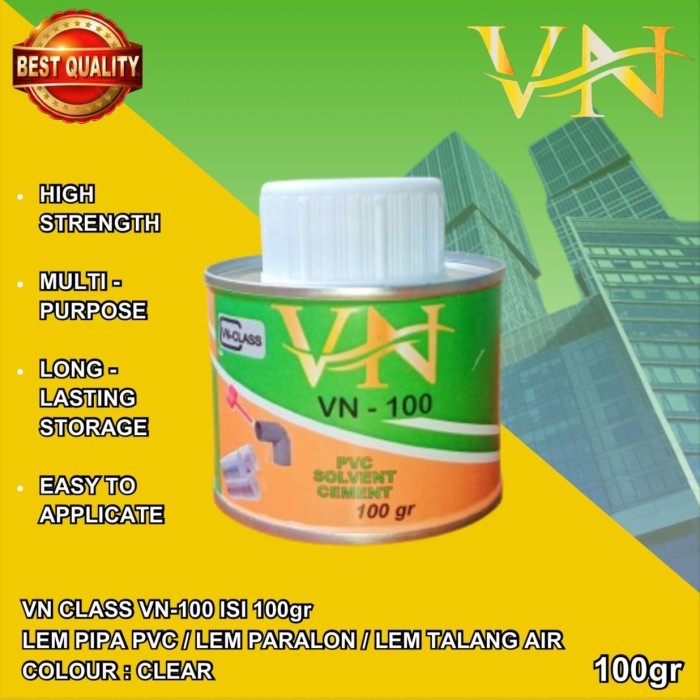 กาวท่อพีวีซี Paralon Gutter VN CLASS VN 100 สีใส