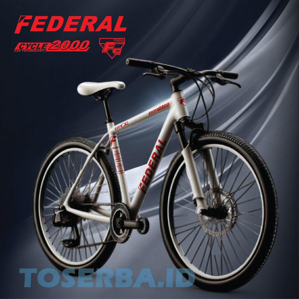 สติ๊กเกอร์ 1 ชุด FEDERAL/ สติ๊กเกอร์ตัดจักรยาน