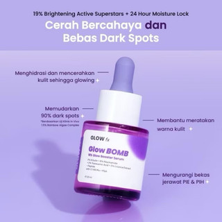 GLOWFX (ADA BARCODE UNTUK CEK KEASLIAN PRODUK) GlowFx Serum Series | Glow Bomb Serum | Acne Pure Serum- Azzahra Kosmetik
